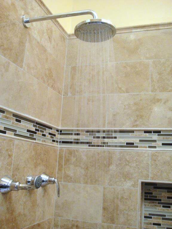 Bathroom Remodel with Comfort Height Toilet and Multiple Showerheads ...